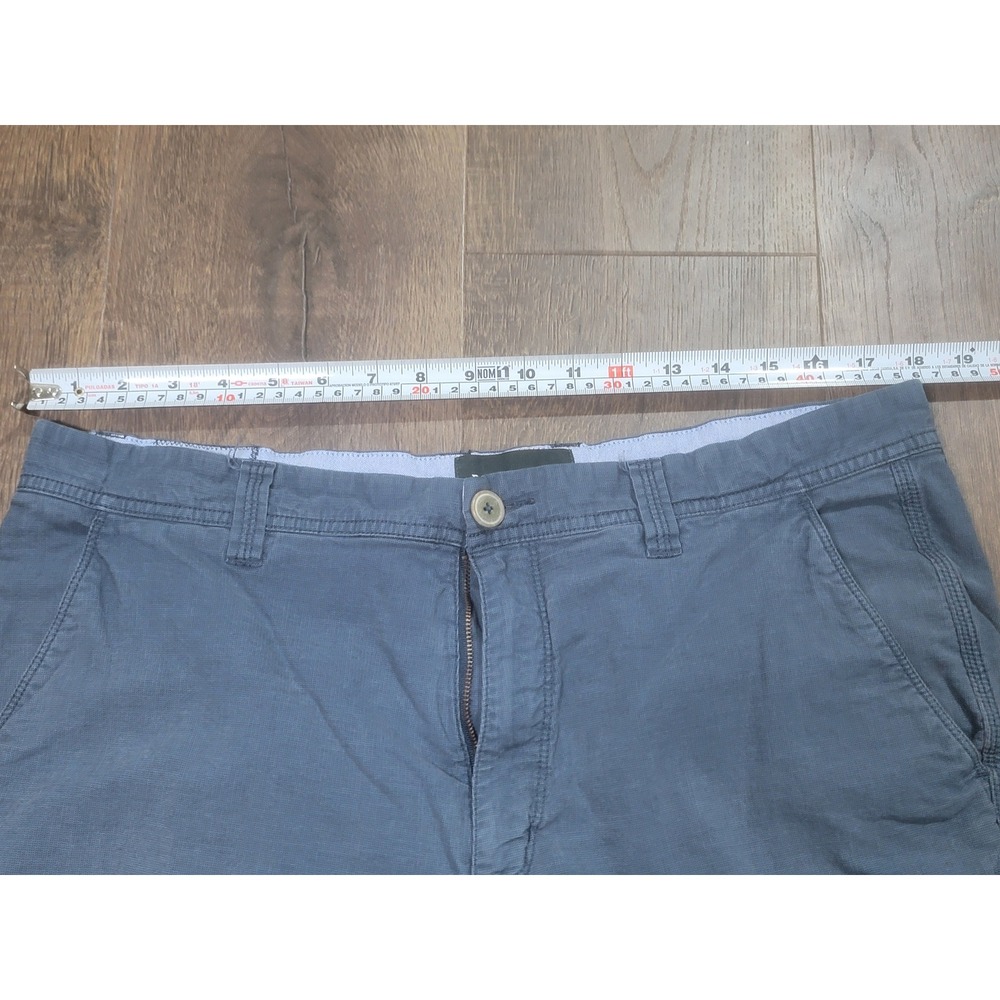 Rodd & Gunn Slim Fit Chino Shorts Mens 38 Blue Textured Cotton Blend Casual